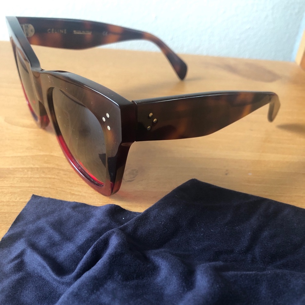 Celine Sunglasses Havana red and brown